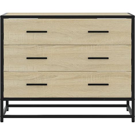 vidaXL Kommode Eiche Sonoma 70x41x56 cm aus Spanplatte
