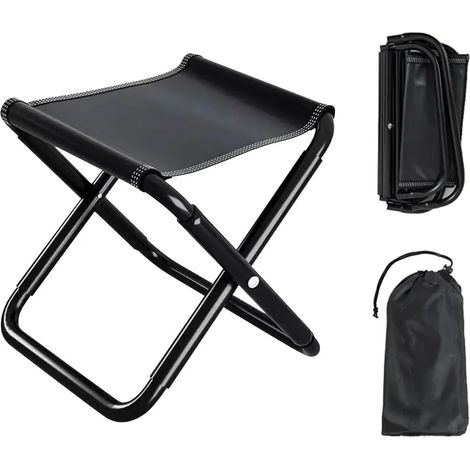Tabouret de camping pliable et portable / mini chaise pliante, idéal pour la pêche et les barbecues, 30 x 30 x 31 cm (1/5)