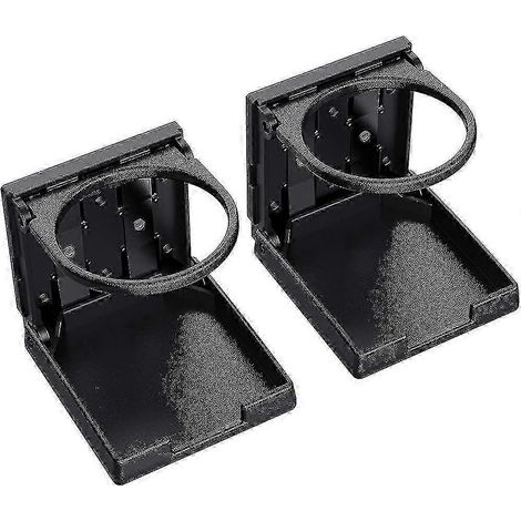 Lot de 2 porte-gobelets universels pliables pour voiture, compatibles avec canettes et bouteilles. (1/5)