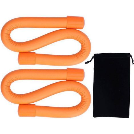 Anneaux de poids de yoga élastiques, réglables et durables, unisexes, pour le sport et la course à pied (oranges, 340 g x 2) (1/5)