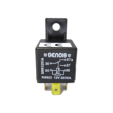 Genois-Relais, 5 Klemmen, 12 V, 20/30 A, Befestigungswiderstand
