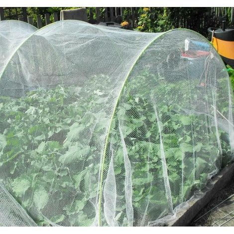 Filet Anti Insecte 3m x 6m, Filet de Protection Jardin, Filet Anti Oiseaux, Potager pour la Protection des Plantes, Fleurs, Légumes et Fruits (1/5)
