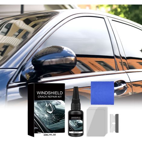 Reparaturset für Windschutzscheibenrisse für Auto und Haushalt – 30 ml1, Handtuch1, Spachtel1, Härtungsfolie5 -- BIEMMEDUE (1/5)