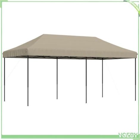 Tente de réception pliable - FAFEICY - 4004938 - Pop-up pliable - 580x292x315 cm - Taupe (1/5)