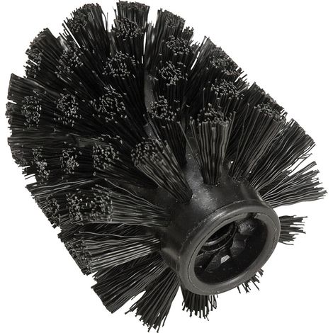 WENKO Spazzola di ricambio per set WC Nero Ø 8 cm