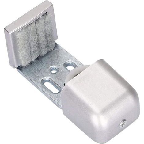 Guides de sol pour porte de grange coulissante, réglable en acier, rouleau de guidage inférieur de porte murale, matériel coulissant pour toutes les tailles de portes (1/3)