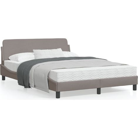 vidaXL Giroletto Dover Tortora 140x190 cm in Tessuto (1/5)