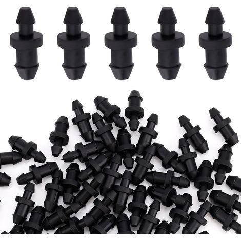 100pcs Bouchon Tuyau Irrigation PP Durable Bouchon Goutte Pièce (1/5)
