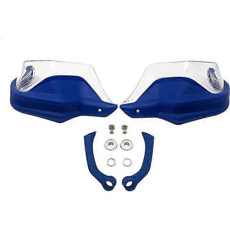 Protège-mains ABS pour moto BMW F900R F900XR F 900 XR F900 R 2019 2020 2021 - Protection pare-brise et mains contre le vent - Bleu transparent (1/5)