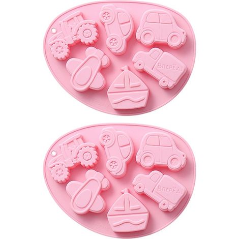 Silikonform – Schokoladen- und Pralinenform – Für Gebäck und Eiscreme – 21 x 15,9 x 2 cm – 2 Stück (1/5)