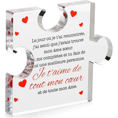 Cadeau de Saint-Valentin pour elle Cadeaux pour couple et partenaires - Cadeaux d’amour pour elle et lui - pour femmes et hommes pour anniversaire de mariage, cadeau romantique pour elle et lui (1/5)
