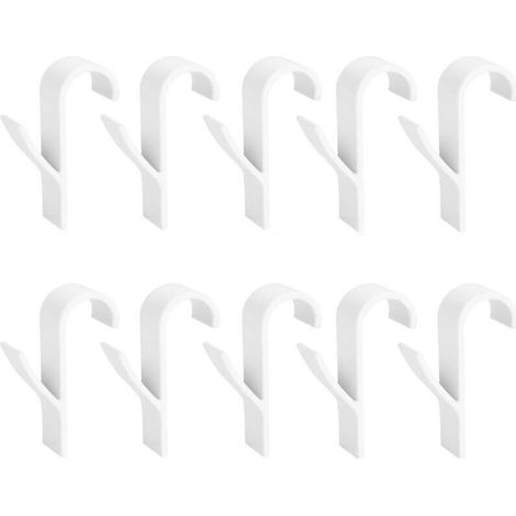 Lot de 10 crochets pour radiateurs ronds, porte-serviettes, radiateurs, crochets polyvalents pour radiateurs ronds, porte-serviettes, chauffage, crochets en ABS, pour tous les radiateurs (1/4)