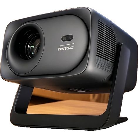 Proyector, brillo de 1400 lúmenes ANSI, resolución 1080p, tamaño de proyección de 30 a 300 pulgadas, compatible con HDMI y USB. (1/5)