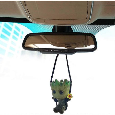 Accessoires de suspension pour voiture : balançoire, petit homme souriant, arbre suspendu au rétroviseur. (1/5)