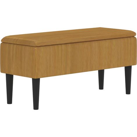 Panca Fondoletto 95x38x45 cm in Poliestere Grigia e Nera (1/5)