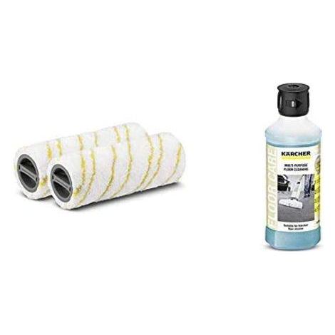 Kärcher Juego de rodillos de microfibra amarillo blanco (1/3)