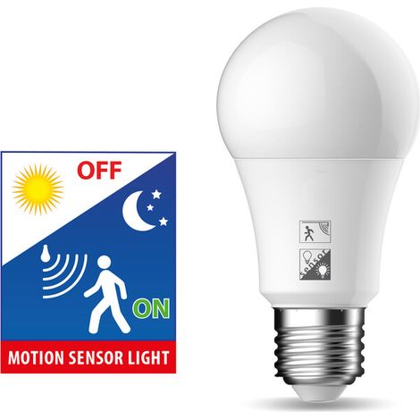 NOVA LAMPADINA LED E27 11W 4000K C/PIR C/CREPUSC.