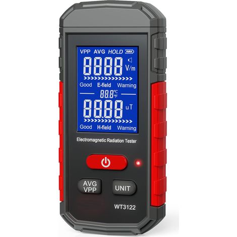 Detector EMF, comprobador digital recargable de radiación electromagnética, medidor de campo electromagnético para caza de fantasmas y equipo paranormal.