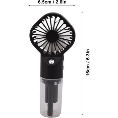 Ventilateur Brumisateur - Batterie Rechargeable 1200 mAh - USB Portable - Pour Bureau Extérieur Voyage - 1 Pièce (1/4)