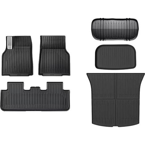 Alfombrillas para coche, material ecológico, protección para todas las estaciones, juego de 6 piezas. (1/2)
