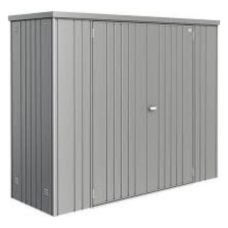 Armario Metalico Biohort Alto Jardin Color Gris Cuarzo Metalizado 230