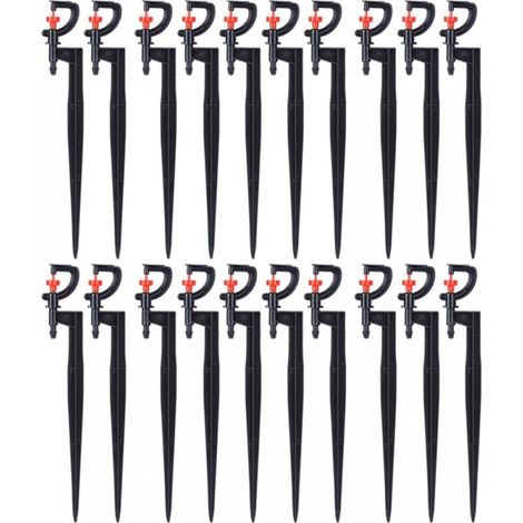 Sprinkler, 20 Stück, 360-Grad-Dreh-Mikrosprinkler, Typ G