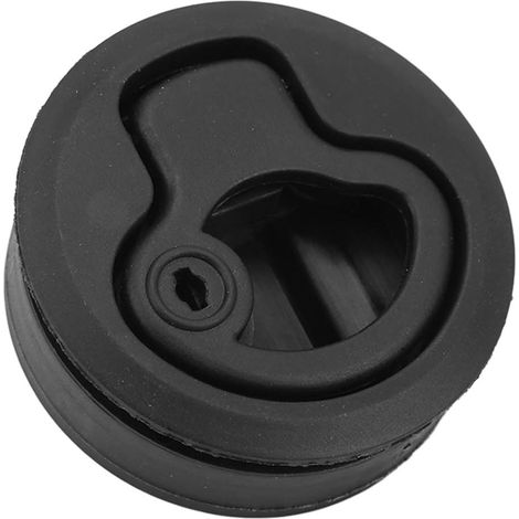 Verrou de trappe marine ronde 2 pouces avec clés, loquet à tirette encastré pour bateau, yacht, camping-car (1/5)