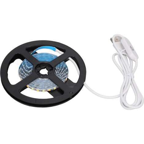 Bande lumineuse LED de 3 m (9,8 pi) pour miroir de maquillage, à intensité variable et commande tactile, flexible, avec prise USB (1/5)