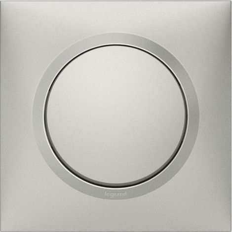 Interrupteur Va-et-vient Alu 10a, Finition Aluminium, Complet - Legrand (1/3)