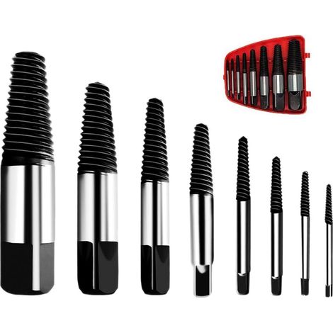 YMYNY Extracteur de Vis Cassé Extracteur de Vis Multi-éclaté Kit Dureté en Acier Inoxydable (1/5)