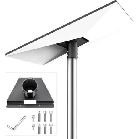 Kit de montage d'adaptateur de tuyau Starlink Gen 3 robuste - Support V3 réglable pour toit, poteau ou mur (noir) (1/5)