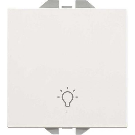 SIMON 270 Pulsador con grabado luz 10A blanco 20000151-090