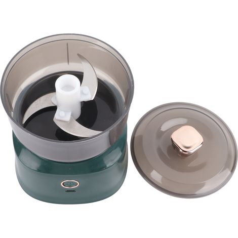 Hachoir à viande électrique, éplucheur électrique, presse-ail, hachoir à légumes, rechargeable par USB, hachoir à viande, hachoir à légumes, ustensiles de cuisine, vert (1/5)