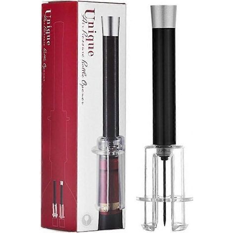 Aérateur manuel pour vin mousseux, coffret d'accessoires pour vin rouge, ouvre-bouteille en alliage d'aluminium à pression d'air (1/5)