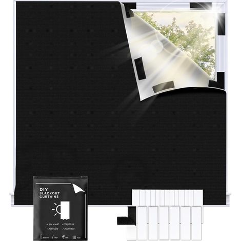 Store Occultant sans Perçage 145x100cm Tissu Oxford Isolant Thermique (1/5)