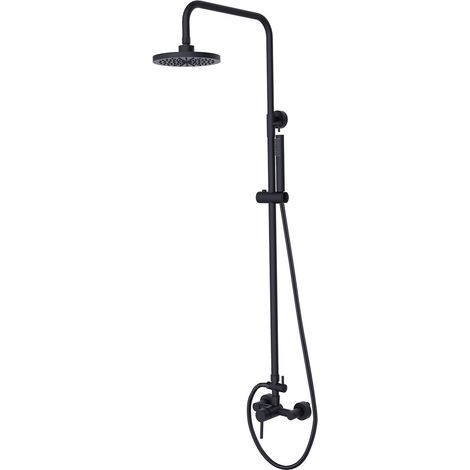 Besco Decco Illusion Schwarzes Aufputz-Duschset (1/2)