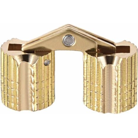2pcs Charnière Cylindrique Charnière Invisible Porte Placard Armoire 8mm angle ouvrir 180° (1/3)
