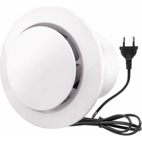 200mm Extracteur d'air 300m³/h 40W, avec Clapet Anti-Retour Ventilateur d'extraction à fort débit d'air, Économe en énergie (8 inch) (1/5)