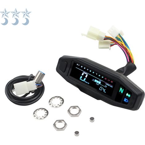Modification du tableau de bord de moto : écran LCD, compte-tours, jauge à carburant, compteur kilométrique, tableau de bord Z1000 avec kit de capteurs.