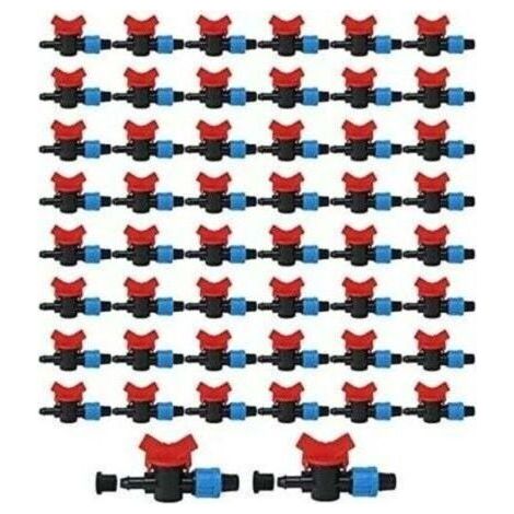 16MM, VANNE DARRET GOUTTE A GOUTTE DE 16 MM AVEC ANNEAU EN CAOUTCHOUC PAQUET DE 50 UNITES OFFRE EXCLUSIVE