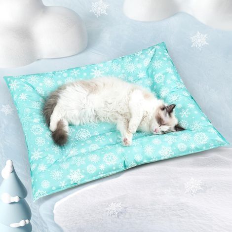 Tapis Rafraichissant pour Chien et Chat - Refroidissement Gel Non Toxique - Tapis Refrigerant pour Animaux de CompagnieTapis Fraicheur Chien Chat S 66 x 56 cm - Matériau PVC (1/5)