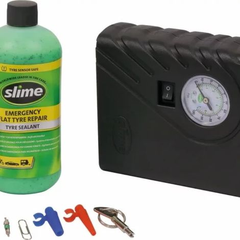 Gel anti-crevaison 473ml avec compresseur 12V pour pneu tubeless (1/2)