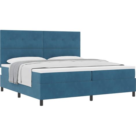 Maison Exclusive - Boxspringbett mit Matratze Dunkelblau 200 x 20