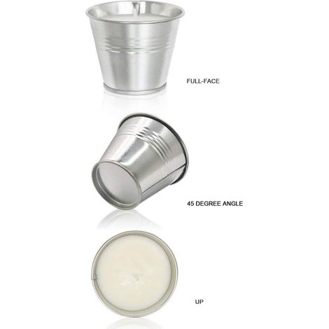 Lot de 8 bougies en fer blanc parfumées à la citronnelle, sans fumée, idéales pour l'extérieur (1/4)
