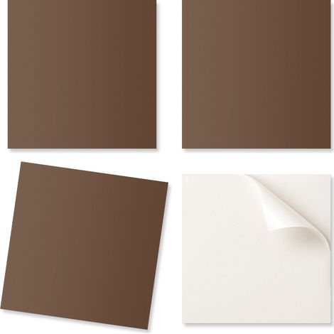 Azulejos de vinilo para pared con estampado para comedor, color marr贸n, 4x50x50 cm.