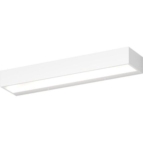 Applique moderno top light bios 1213 45 led switch 1980lm alluminio illuminazione modulo integrato, finitura metallo bianco