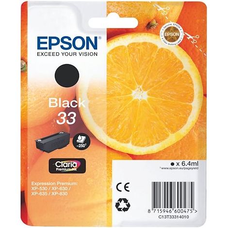 Epson 33 cartouche noire pour imprimante jet d'encre