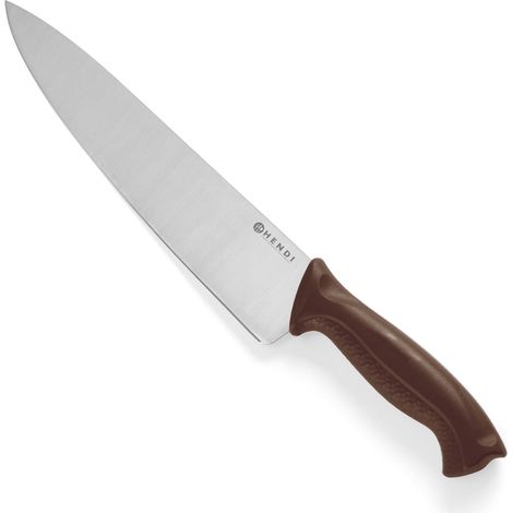 Cuchillo de chef para embutidos y carnes cocidas HACCP 385 mm - marrón - HENDI 842799 (1/2)