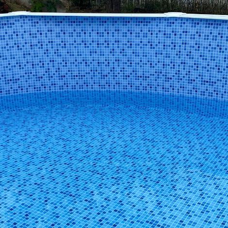 Liner mosaico per piscina fuori terra rotonda GRE 350 cm