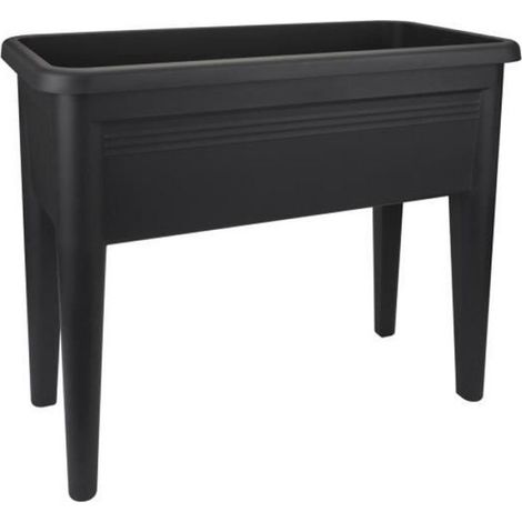 Table De Culture - 75,5 X 36,5 X 65,1 Cm - Surélevée Pour Balcon Terrasse - Noir - 1 Pièce